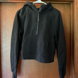 Lululemon 1/2 Zip Cropped Scuba Hoodie